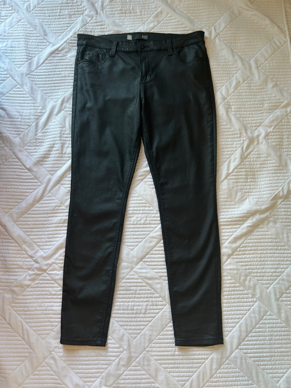 Kut from the Kloth Black Coated Skinny Jeans